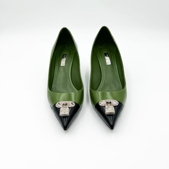 Louis Vuitton LV Monogram Lock Charlotte Pumps Heels EU 39 US 9 - Picture 4 of 16